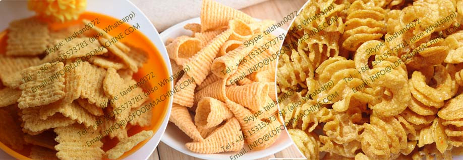 frying corn bugles chips snacks food make machinery