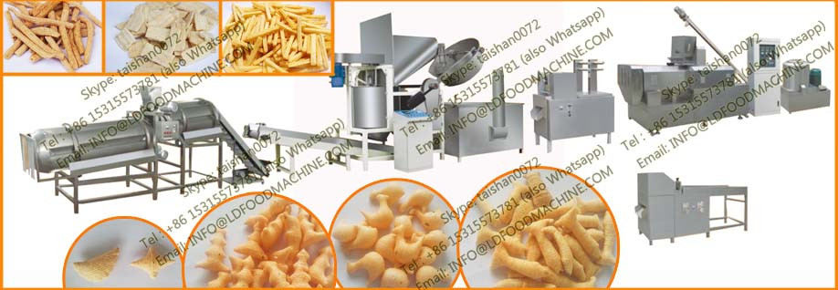 automatic frying bugles snacks food twin screw extruder machinery