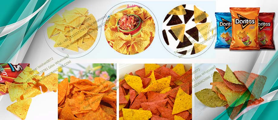 Automatic tortilla chips doritos food machinery processing assembly line with fryer